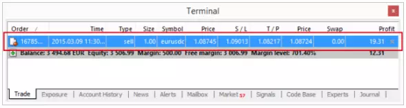 Monitor your positions in MetaTrader 4
