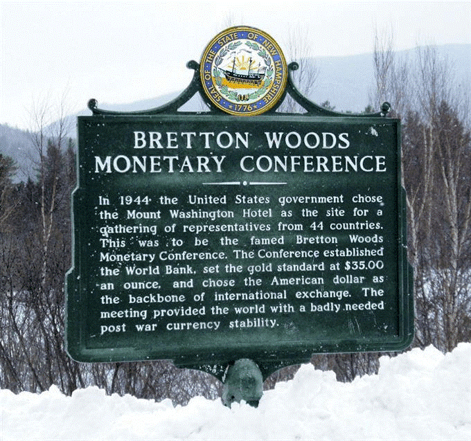 Das Bretton Woods System wurde in 1944 eingeführt