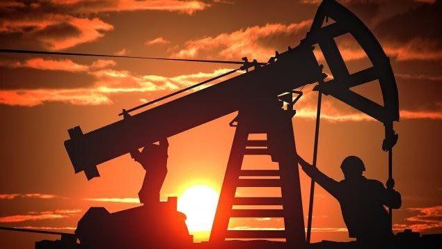 Bomba de petróleo representativa del sector energético