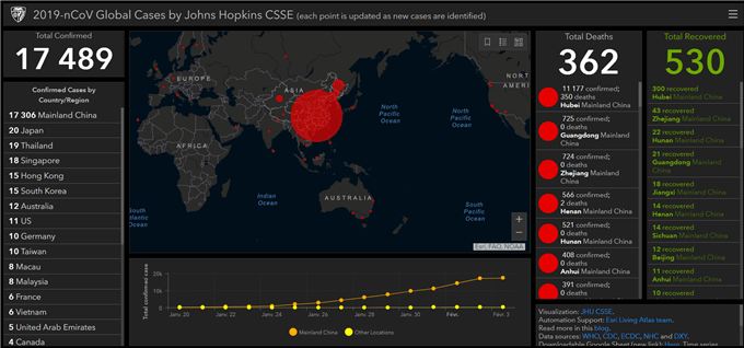 Map du coronavirus