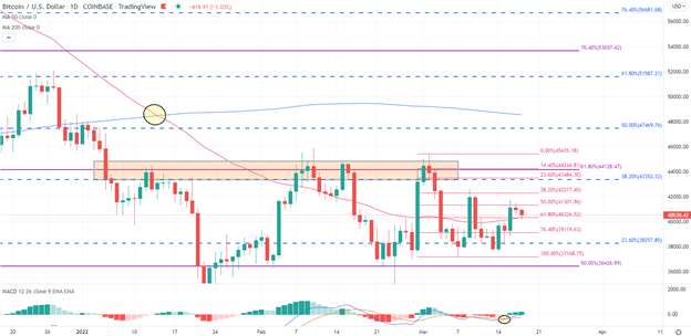 Bitcoin Technical Forecast: BTC/USD Rises as $40,000 Remains Key 