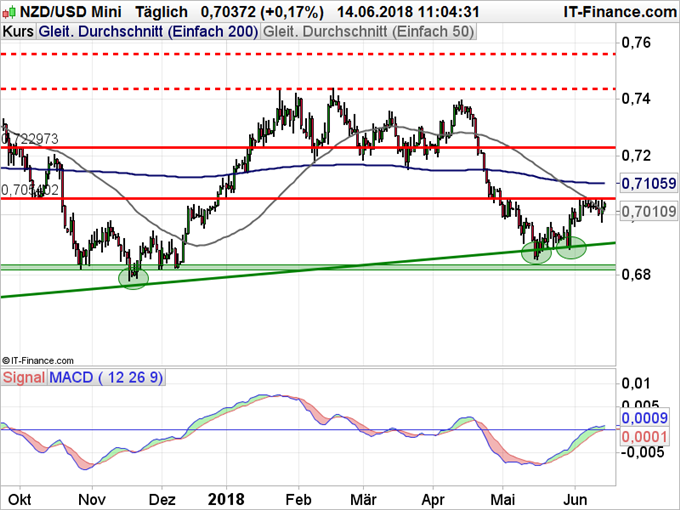 Kiwi Chart Tagesbasis