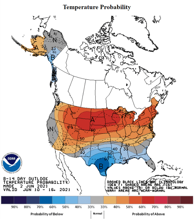 noaa 8-14 day outlook