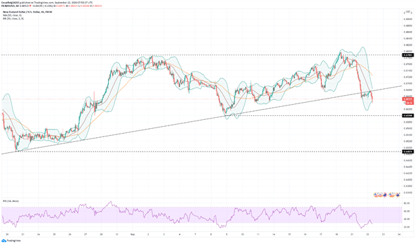 NZD/USD: decisión de tasa de interés del banco central tras el duro golpe a la economía
