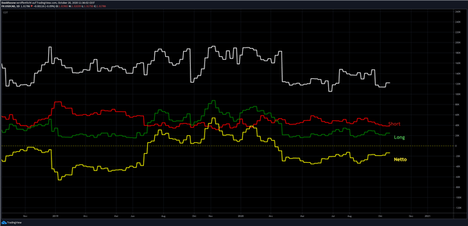 USDCAD COT Analyse Nettoshort-Positonen, Terminmarktteilnehmer