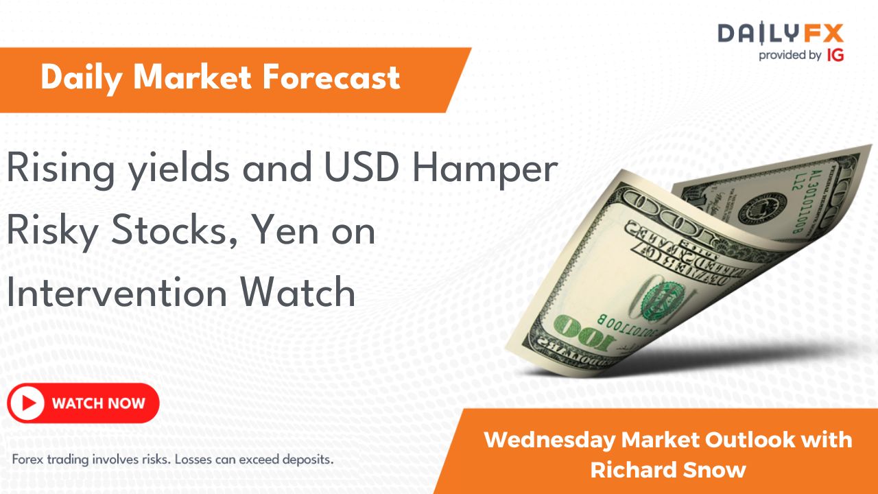 Rising yields and USD Hamper Risky Stocks, Yen on Intervention Watch