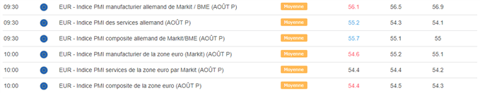 Indices PMI flash zone euro