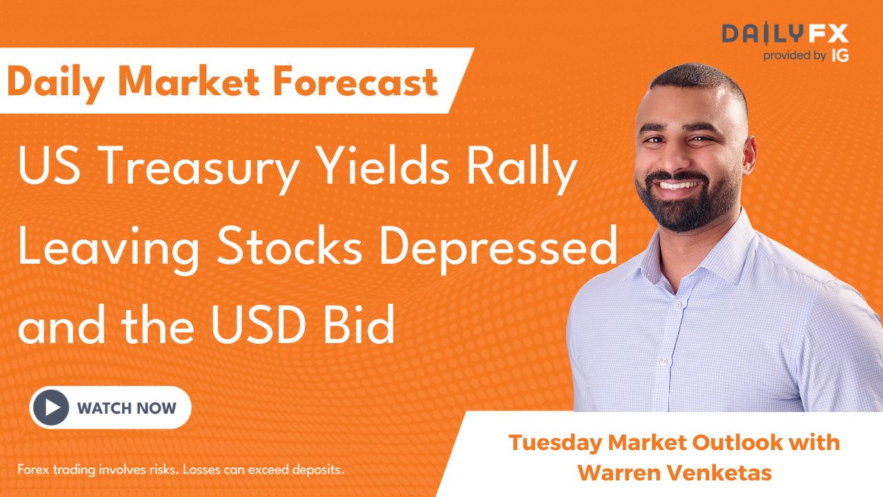 US Treasury Yields Rally Leaving Stocks Depressed And The USD Bid