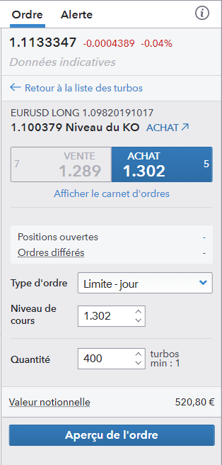 Trader le Forex avec des certificats Turbo