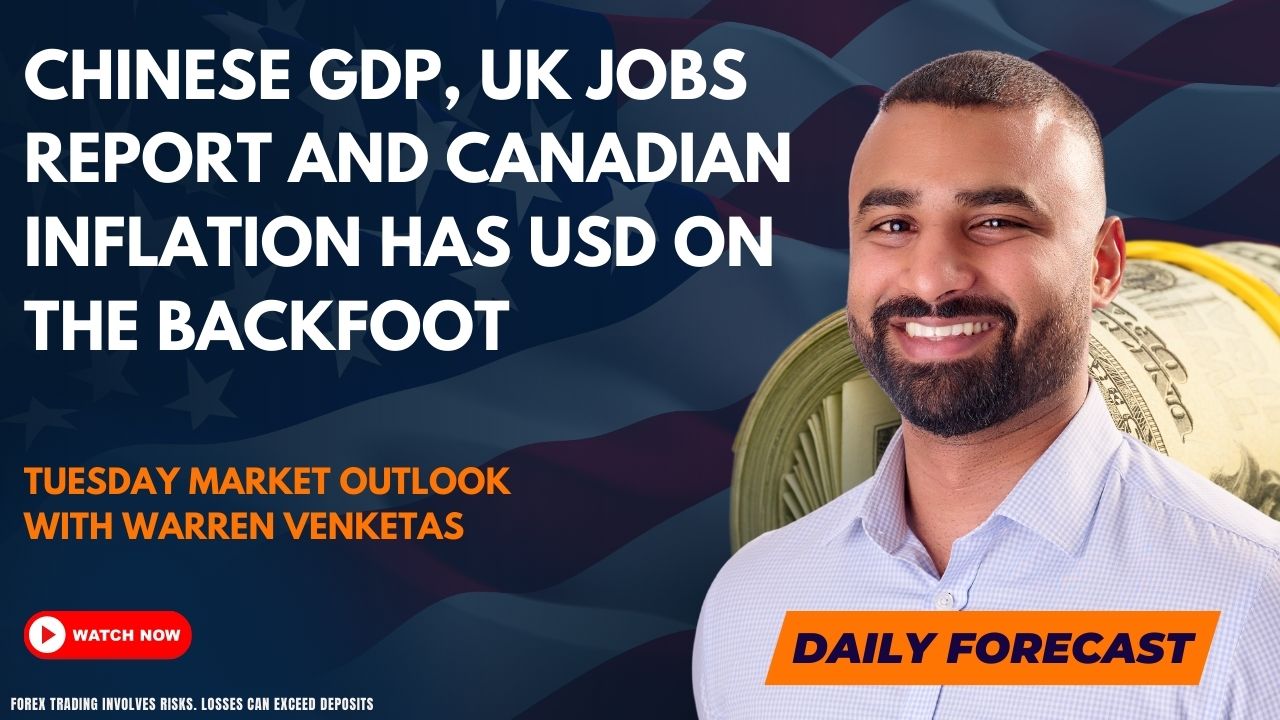 Chinese GDP, UK Jobs Report and Canadian Inflation has USD on the Backfoot