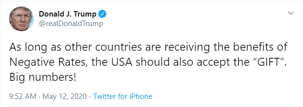 Image of US President Donald Trump tweet