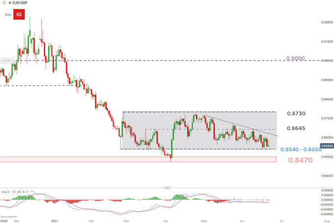 EUR/GBP daily chart