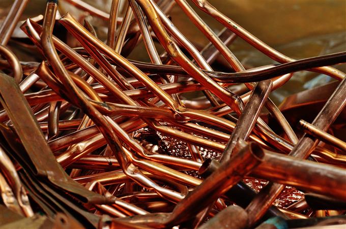 Copper tubing as scrap