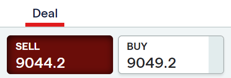 Example of a deal ticket