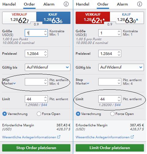 Limit- und Stop Order im Devisenhandel