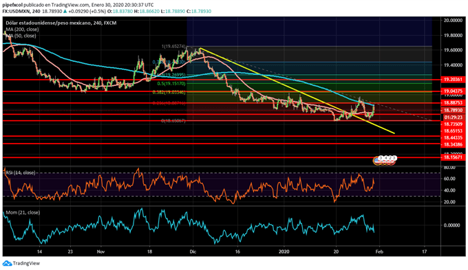 USDMXN - TV 31/01/20