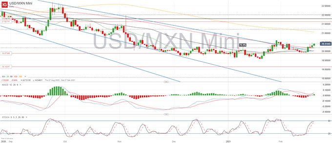 USD/MXN Daily Chart