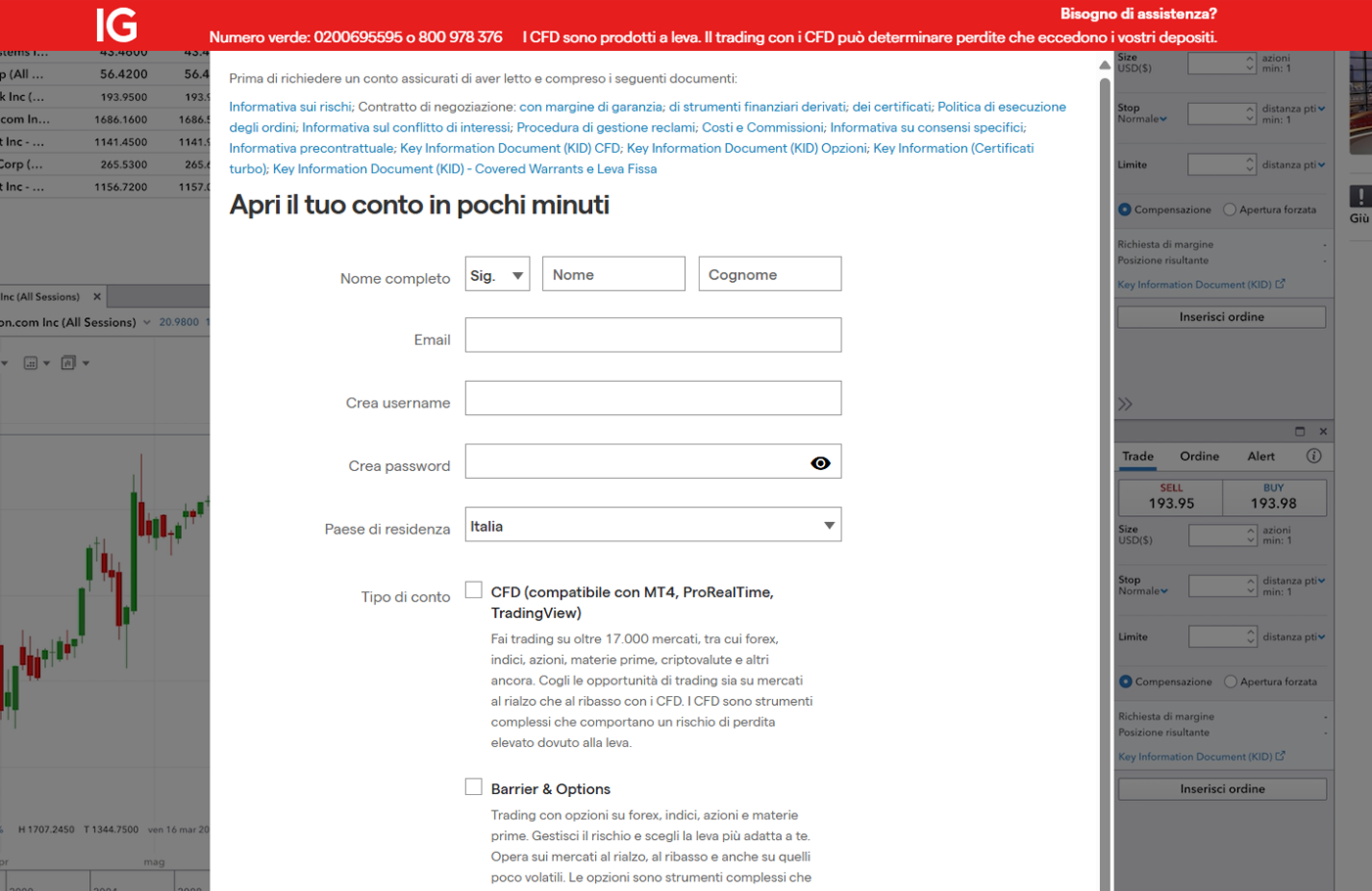 Create an account 