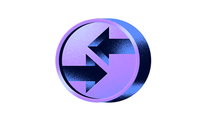 Graphic of a purple coin