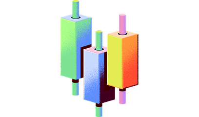 Graphic of different coloured blocks