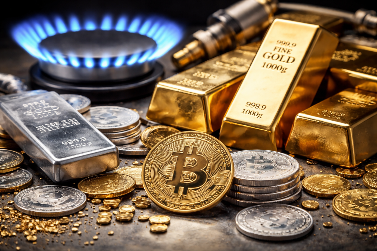 Oro y plata en máximos, gas corrige y Bitcoin duda | IG Internacional