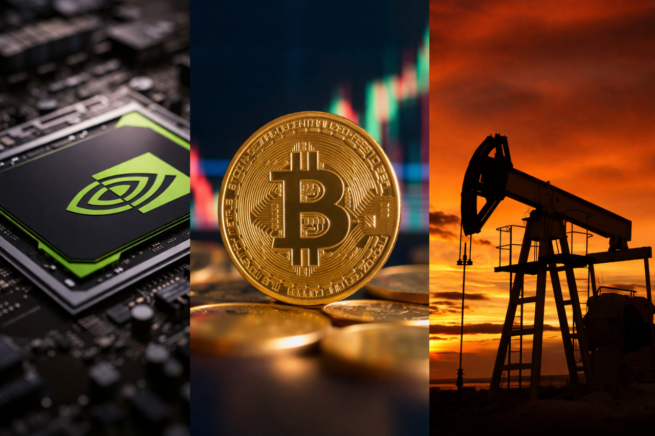 Le marché s’articule autour du pétrole, du Bitcoin et de Nvidia. Géopolitique, liquidité et concentration technologique expliquent les mouvements clés et les risques actuels.