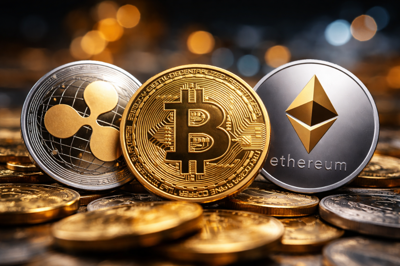 Bitcoin, XRP et Ethereum dominent le marché crypto avec trois narratifs distincts : macro, tactique et structurel. Voici comment l’argent se déplace aujourd’hui.