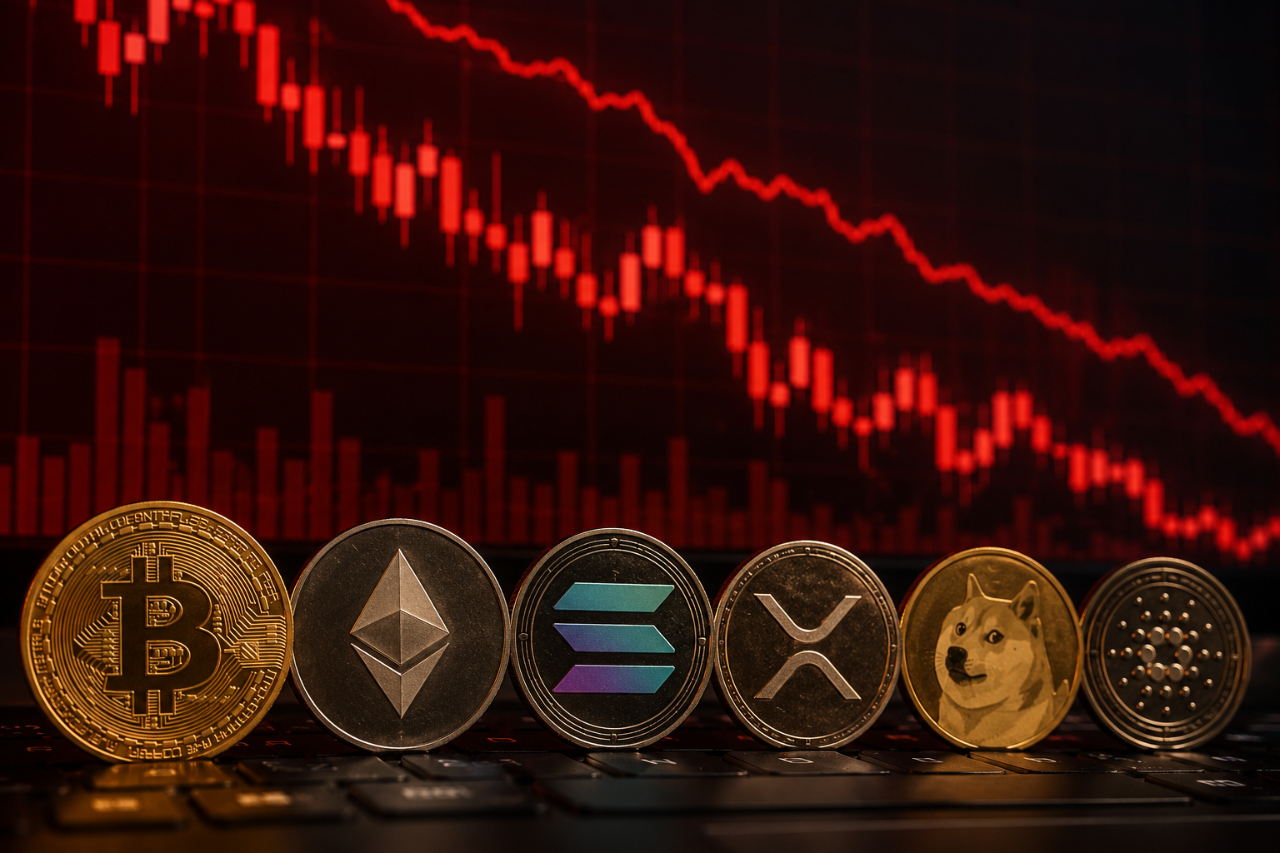 Le Bitcoin recule sous pression et entraîne Ethereum, Solana, XRP, Dogecoin et d’autres cryptomonnaies. Les liquidations augmentent le risque d’une volatilité accrue.