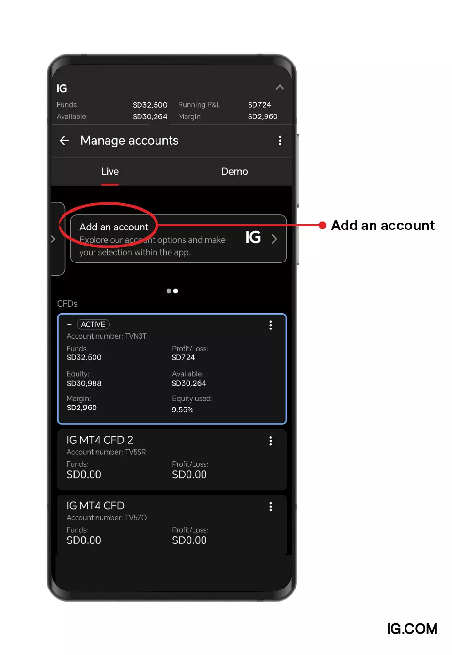 Add account