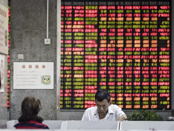 Schermo Borsa Shanghai
