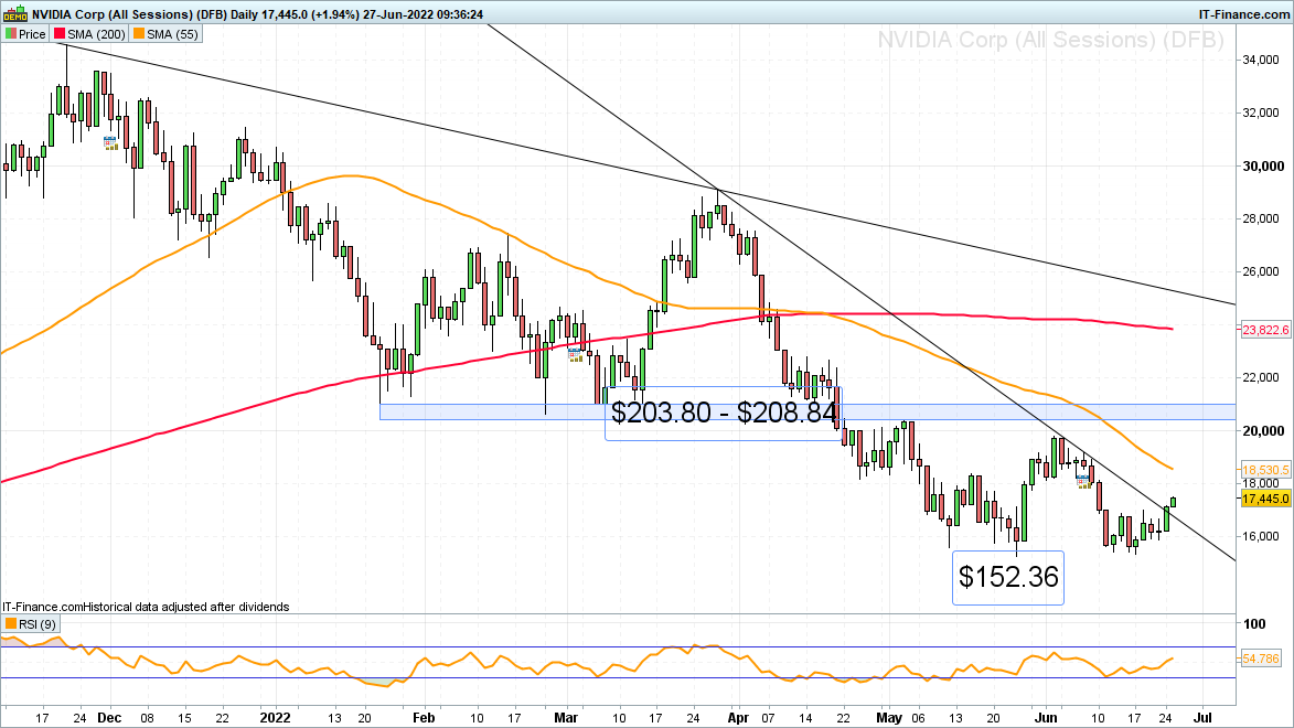 NVIDIA daily chart