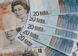 Pound and euro notes