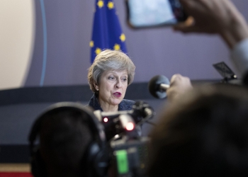 Theresa May at EU press conference